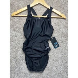 Speedo Pro LT Black One Piece Swimsuit 30 Womens ARTHRACITE Competitive Athletic